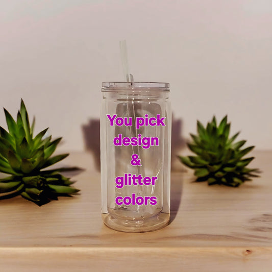 20oz custom snowglobe cup